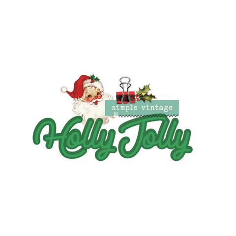 Simple Vintage Holly Jolly