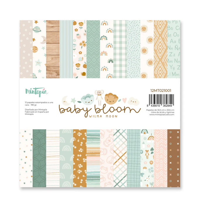 Large Paper Pad One Side Baby Bloom