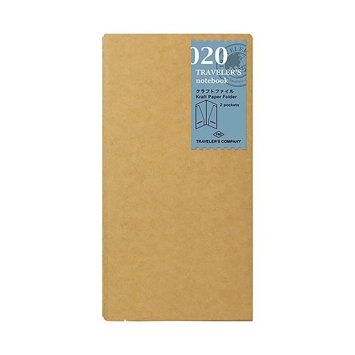 TRAVELER'S notebook Regular 020 Refill Kraft Paper Folder