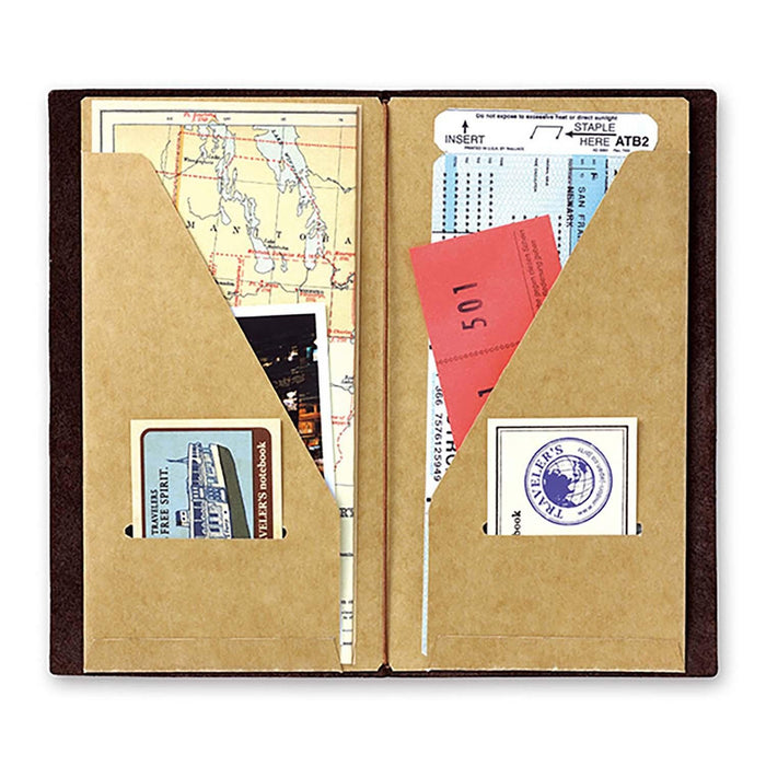 TRAVELER'S notebook Regular 020 Refill Kraft Paper Folder