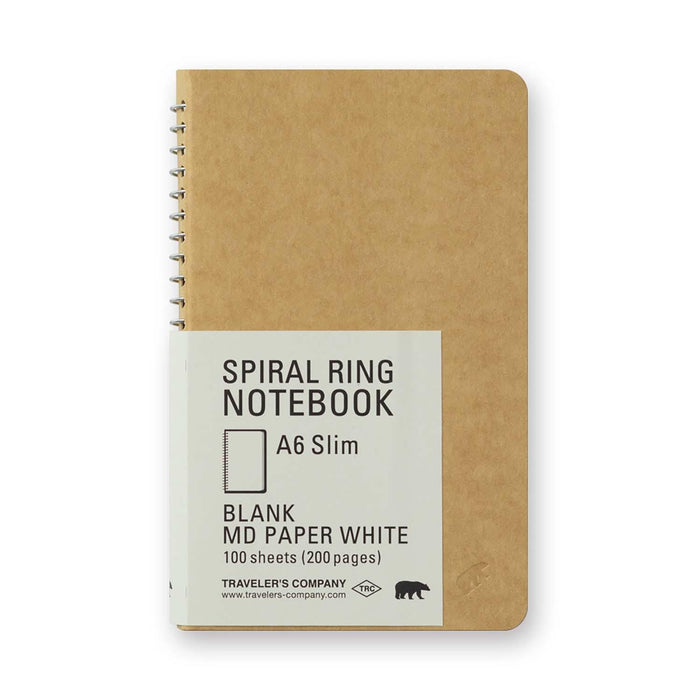 TRC SPIRAL RING NOTEBOOK (A6 Slim) MD White