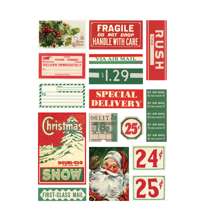 Sticker Book Simple Vintage Dear Santa