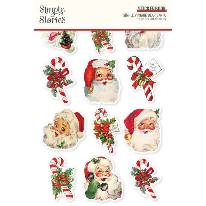 Sticker Book Simple Vintage Dear Santa