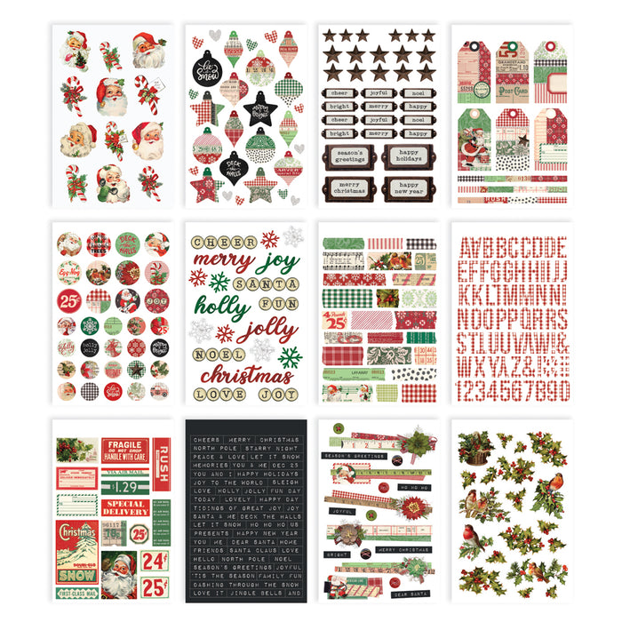 Sticker Book Simple Vintage Dear Santa