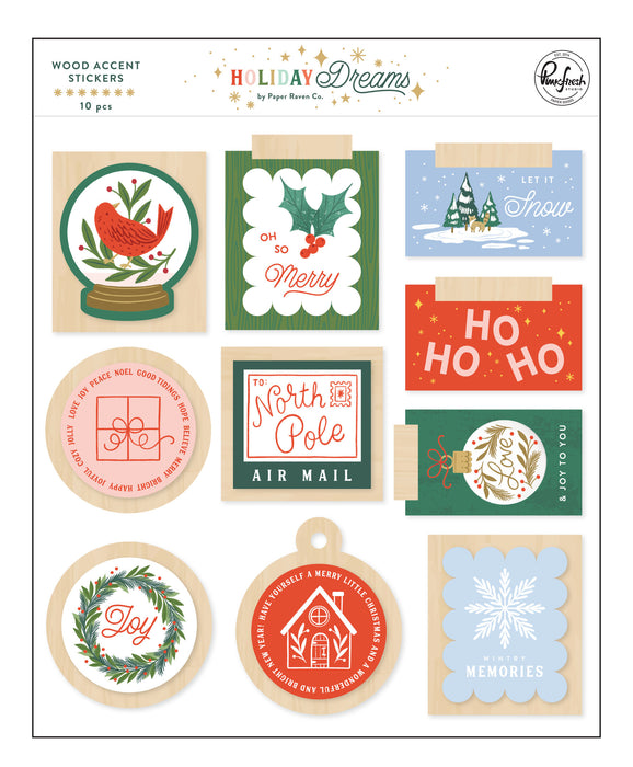 Wood Accent Stickers Holiday Dreams