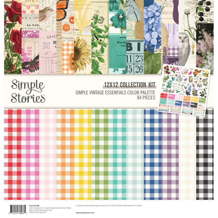 Kit de collection Palette de couleurs Simple Vintage Essentials