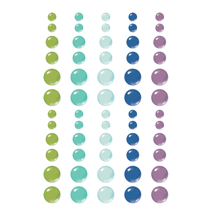 Glossy Enamel Dots Cool Simple Vintage Essentials Color Palette