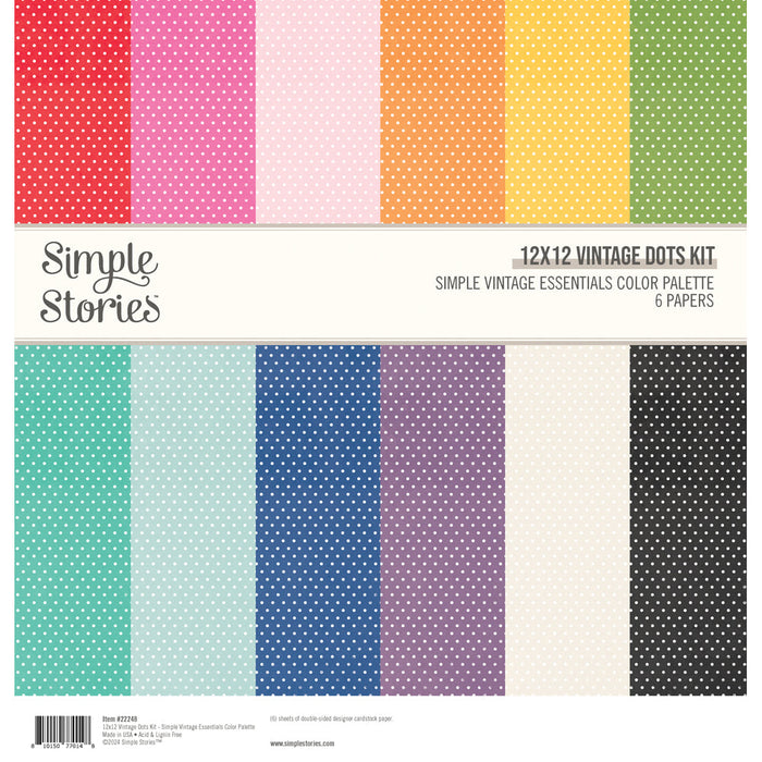 Vintage Dots Kit Simple Vintage Essentials Color Palette