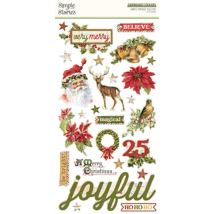 Chipboard Simple Vintage Yuletide