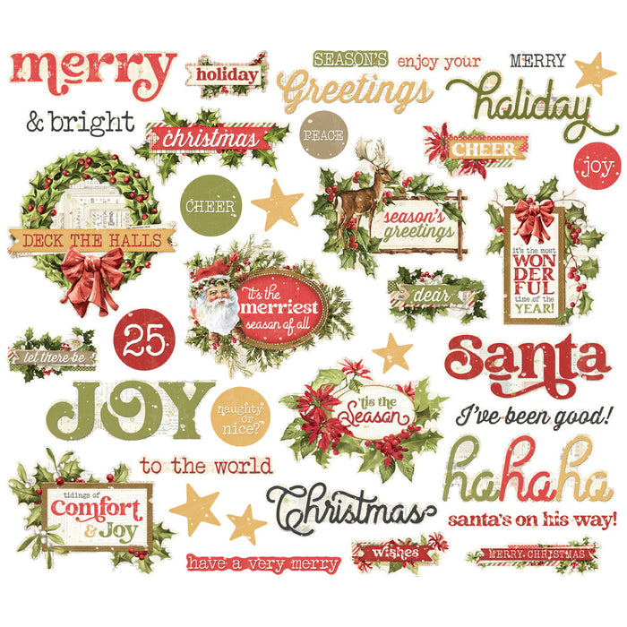 Sentiment Bits & Pieces Simple Vintage Yuletide