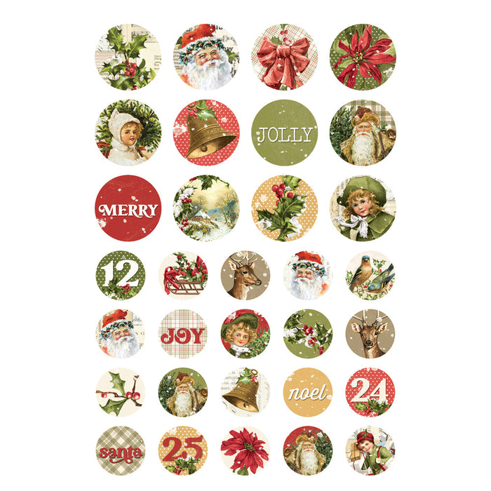 Sticker Book Simple Vintage Yuletide