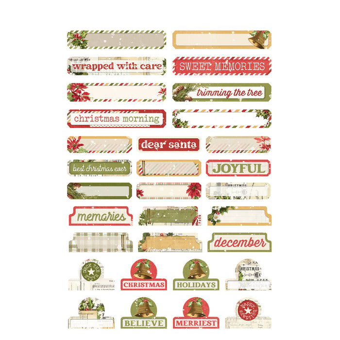 Sticker Book Simple Vintage Yuletide