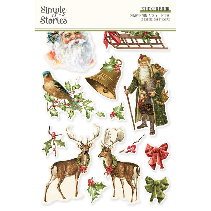 Sticker Book Simple Vintage Yuletide