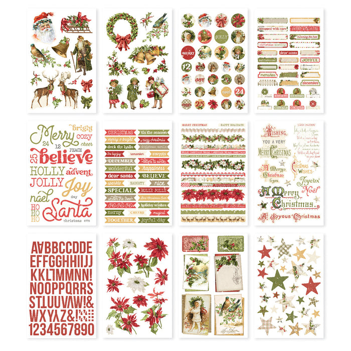 Sticker Book Simple Vintage Yuletide