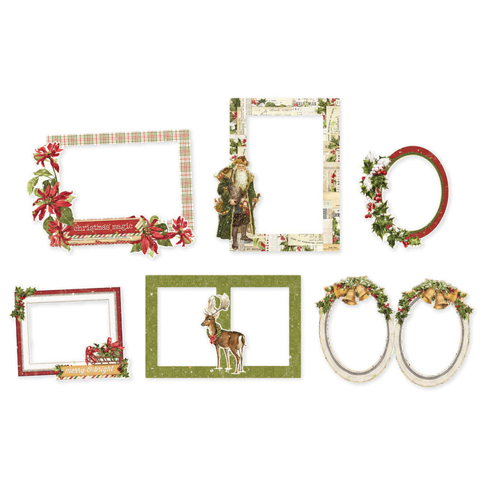 Chipboard Frames Simple Vintage Yuletide