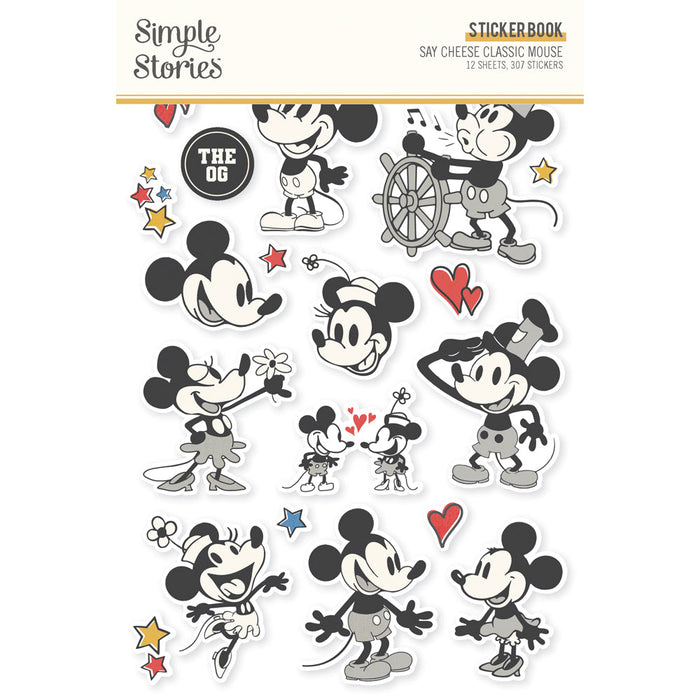 Sticker Book Say Cheese Classic Mouse