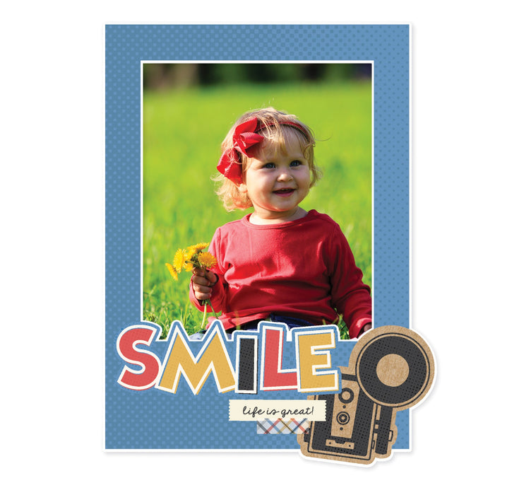 Chipboard Frames Say Cheese Classic Mouse