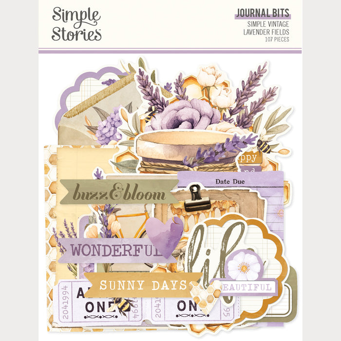 Journal Bits & Pieces Simple Vintage Lavender Fields