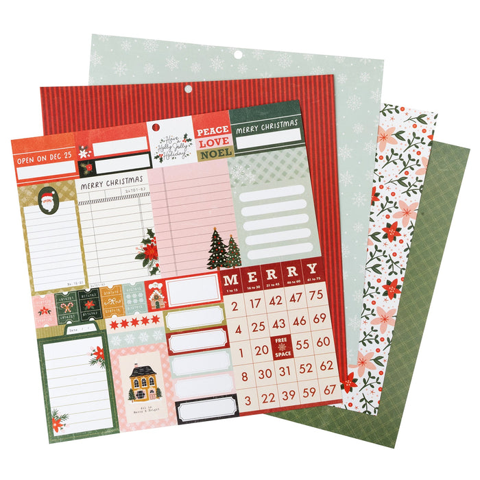 Grand bloc de papier Holly Jolly Holiday