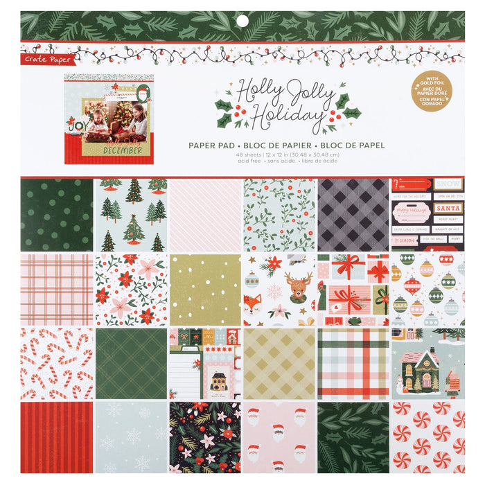 Holly Jolly Holiday Large Paper Block