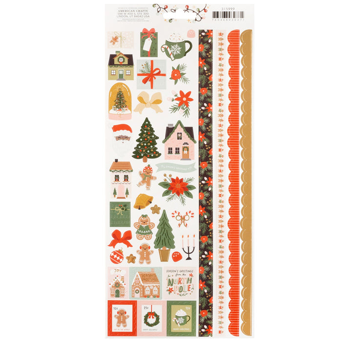 Holly Jolly Holiday Sticker Sheet