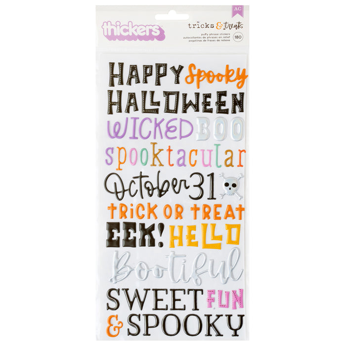 Thickers Phrase Puffy Tricks and Treats