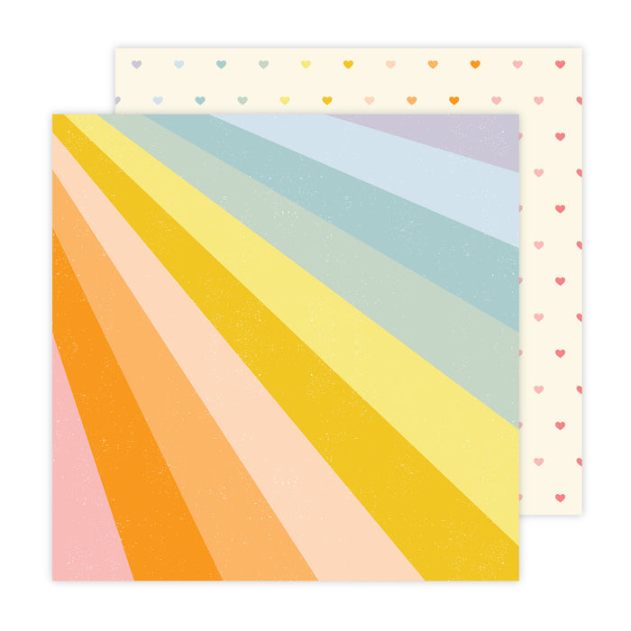 Retro Rainbow Flower Child Paper