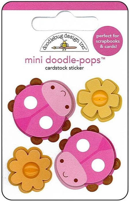Little Ladybugs doodle-pops, pegatina 3D