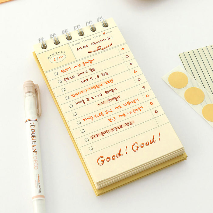 Double line deco pen 02 Lake