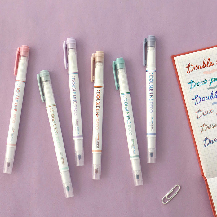 Double line deco pen 02 Lake