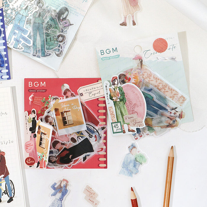 Planner Stickers Red Casual