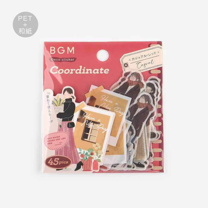 Planner Stickers Red Casual