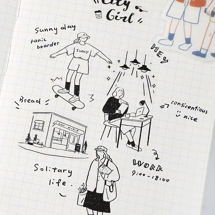 Planner Stickers City Girl