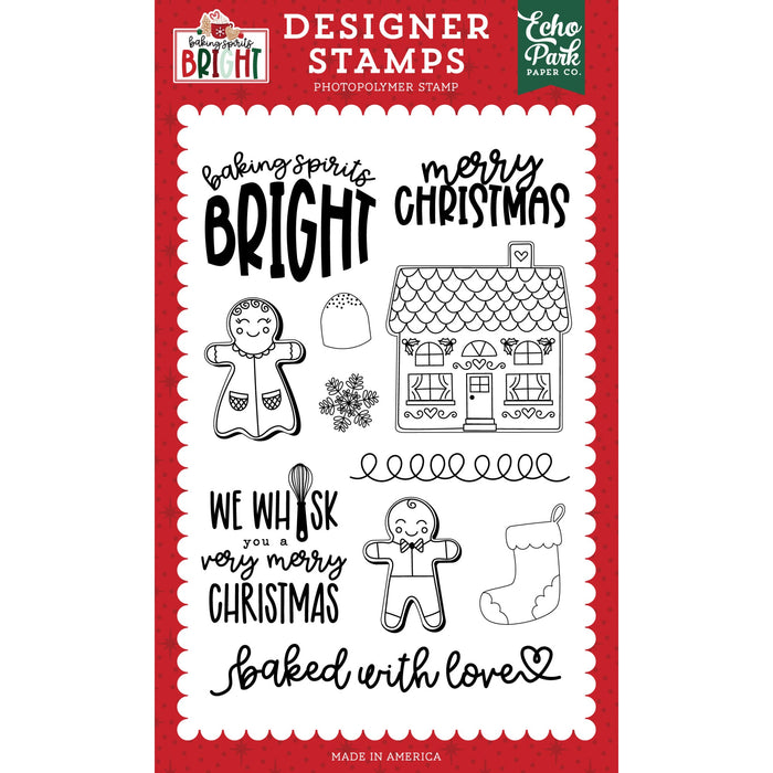 Gingerbread Stamp Set Baking Spirits Bright