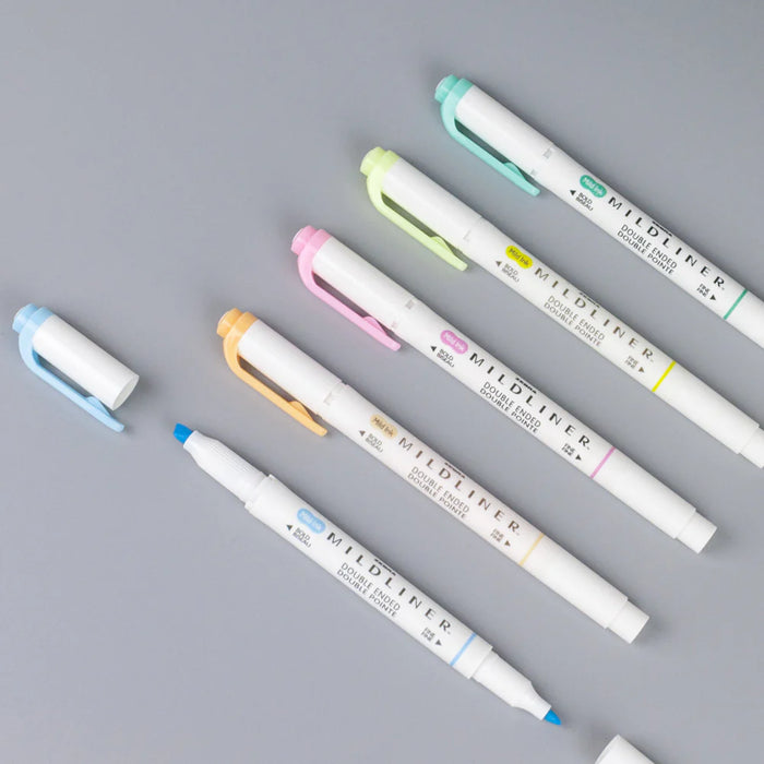 Set de 5 Subrayadores Mildliner Pastel Fluorescent Zebra
