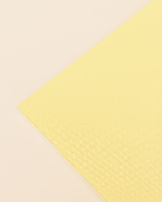 Tissu texturé de base 10"x12" couleur jaune pastel doux