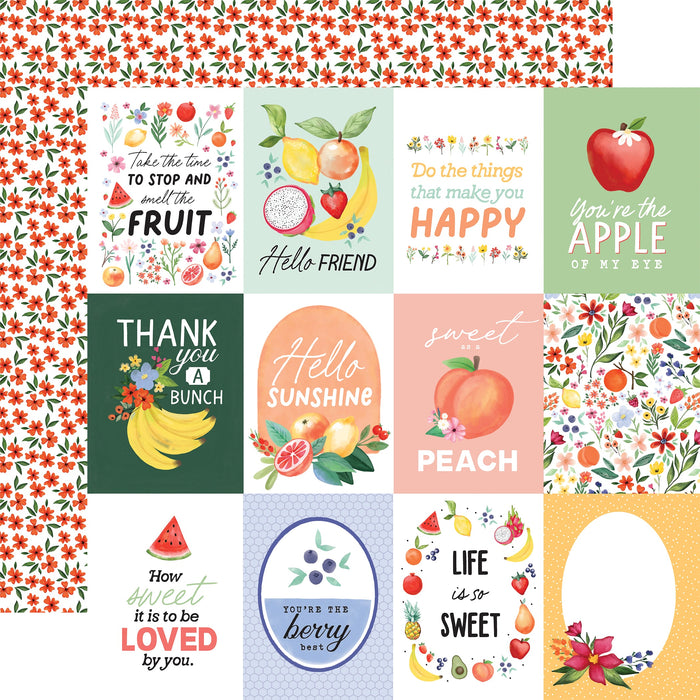Papel 3x4 Journaling Cards Fruit Stand