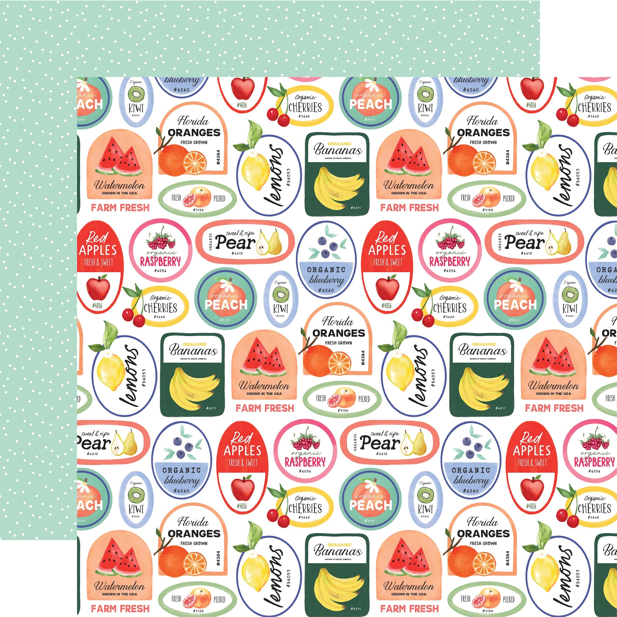 Papel Produce Labels Fruit Stand - Oh! Naif