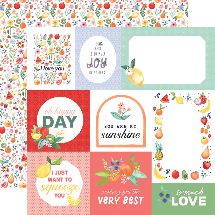 Papel Multi Journaling Cards Fruit Stand