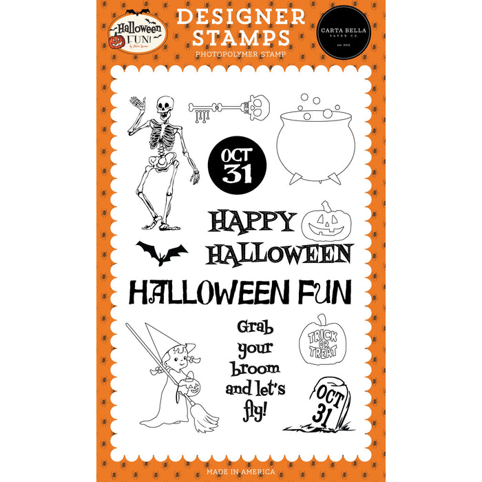 Grab Your Broom Stamp Set Halloween Fun