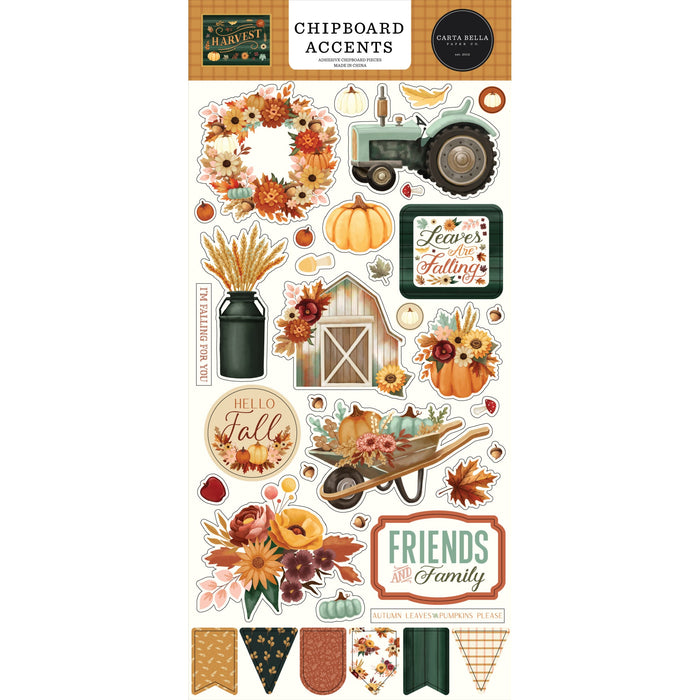 Chipboard Accents Harvest