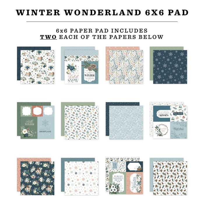 Block Papeles Pequeño Winter Wonderland