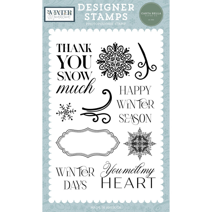 Happy Winter Season Stamp Set Winter Wonderland