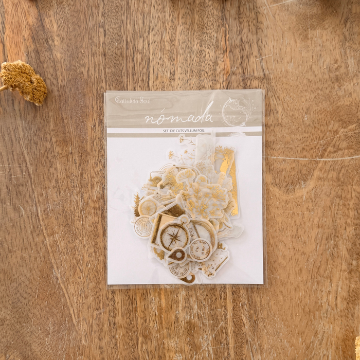 Set die cuts vellum foil - Nómada