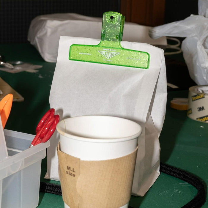 Plastic Clip / Glitter / Light Green
