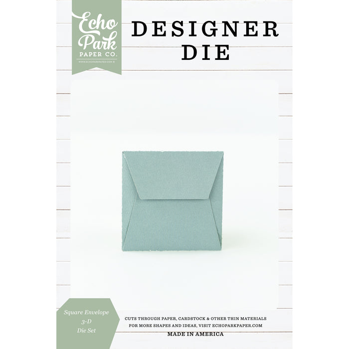 Square Envelope 3-D Die Set Designer Dies and Stamps