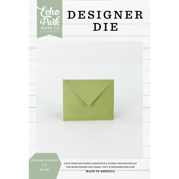 Envelope Rectangular 3-D Die Set Designer Dies and Stamps
