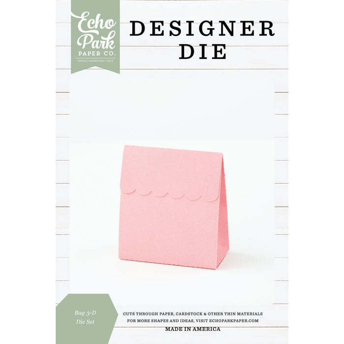 Bag 3-D Die Set Designer Dies and Stamps