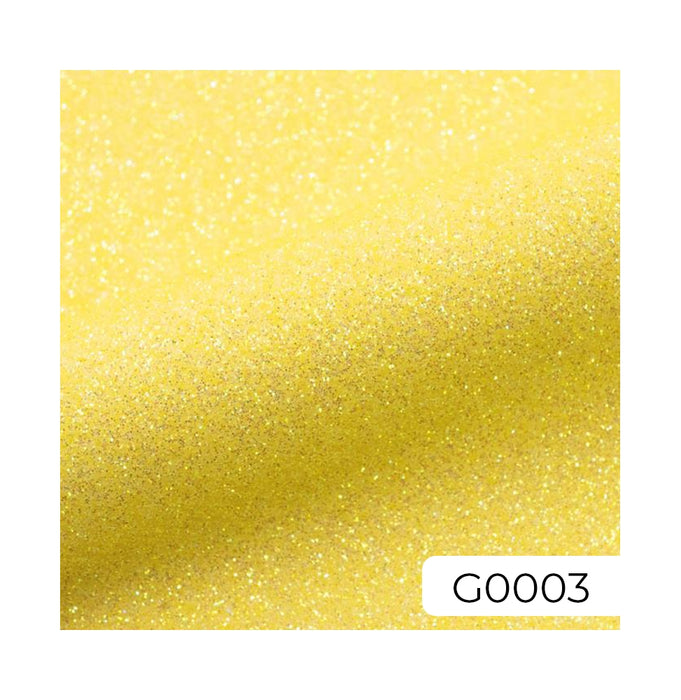 Vinyle textile Moda Glitter 2 A4 Citron Sucre