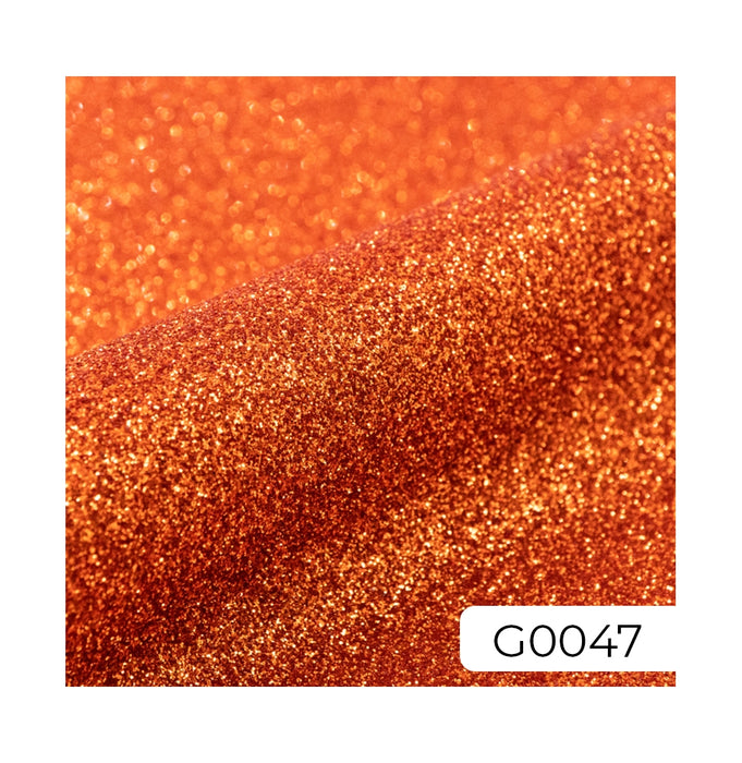 Fashion Glitter textile vinyl 2 A4 Copper